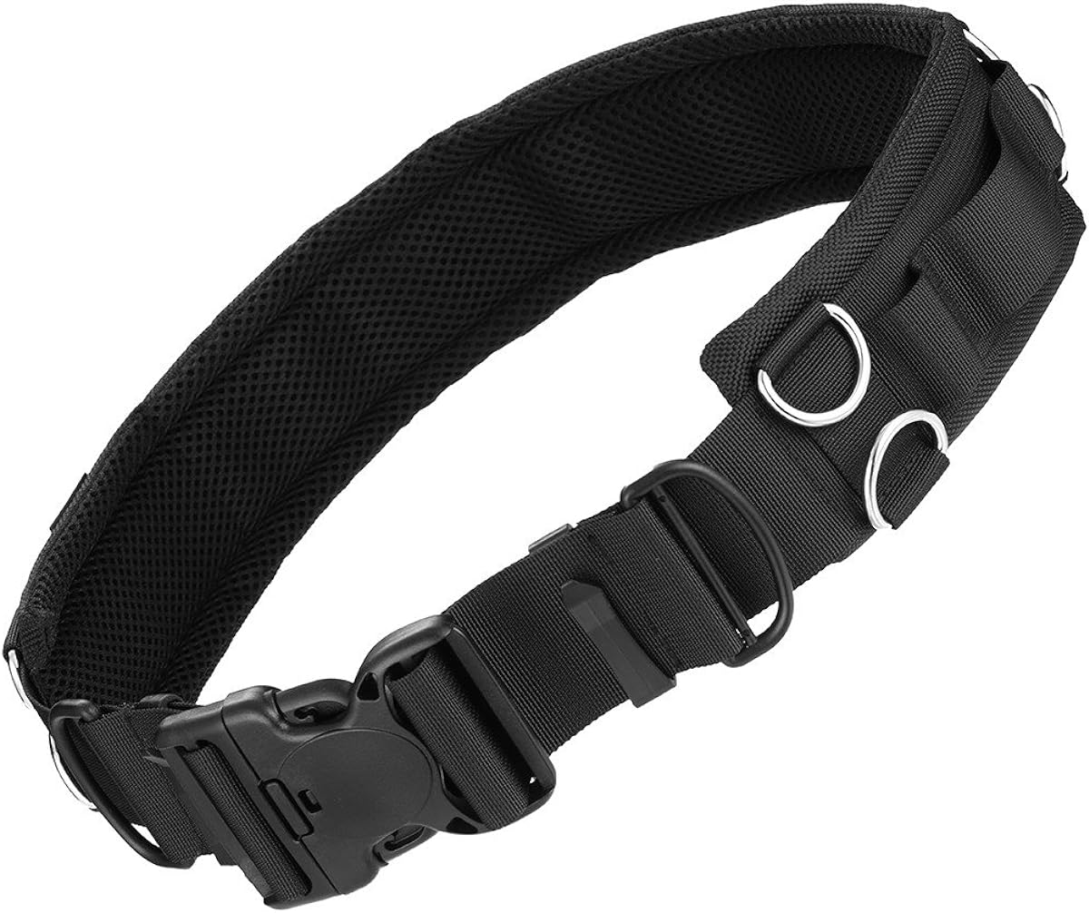  Multifunction Outdoor Photography Adjustable Waist Strap Belt with D-rings